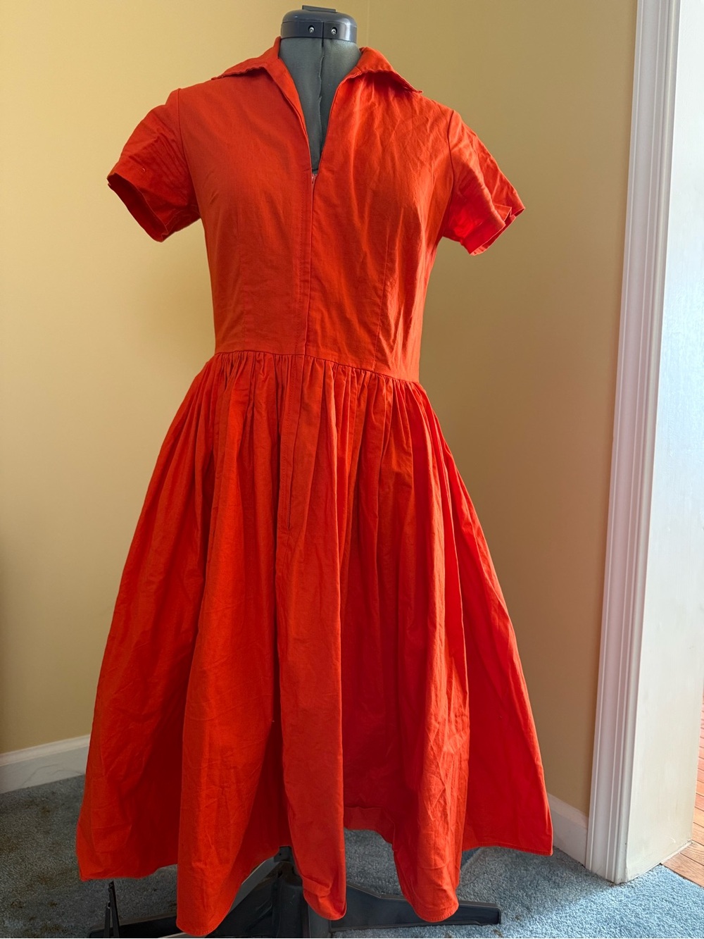 Medium Bernie Dexter Orange Drive in Dress
